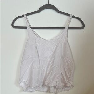 Vintage Embroidered White Crop Top